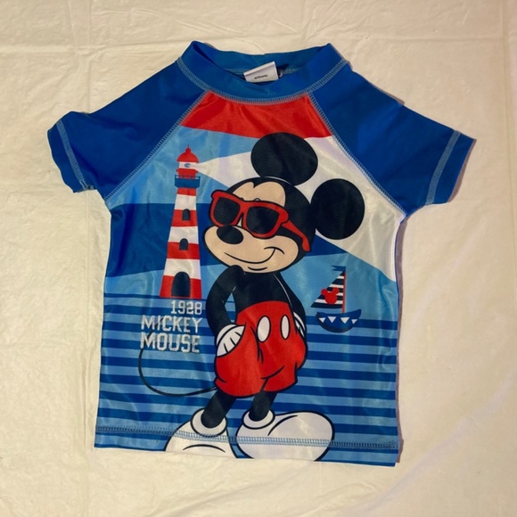 Disney Mickey Mouse Swim Shirt and Swim Shorts Set - Picture 2 of 7